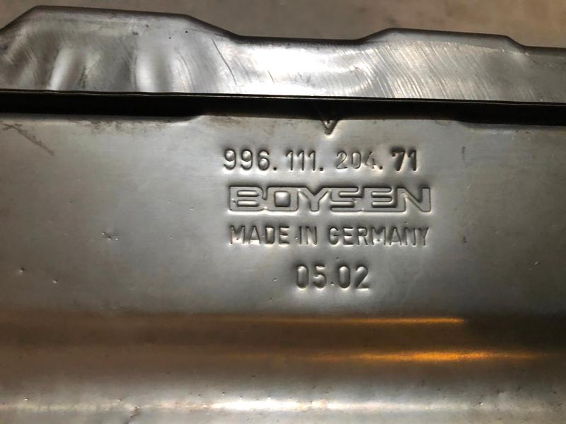 Porsche Club of America - The Mart - 996 and 997 Turbo Exhaust- OEM - Boysen - Used