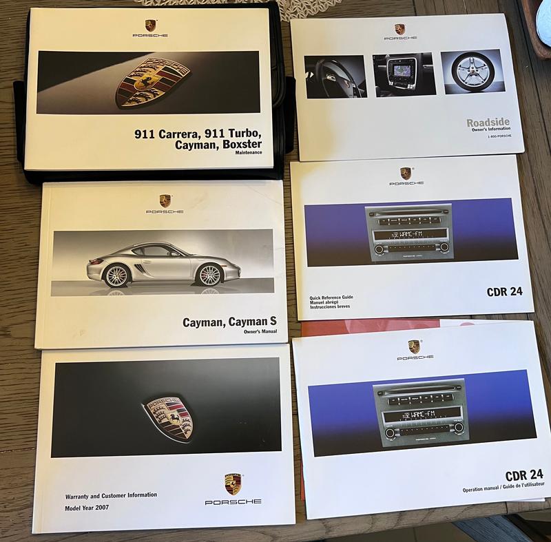 Porsche Club of America - The Mart - 2007 Cayman S Owners Manual