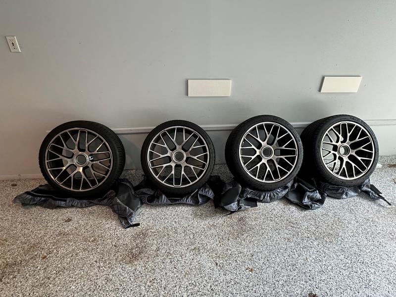 Porsche Club of America - The Mart - Like new 991 Turbo S Centerlock Wheels w Michelin Alpin N1 tires