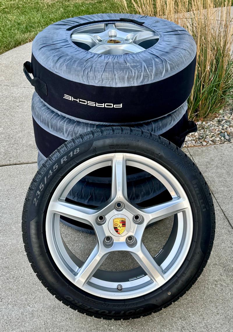 Porsche Club of America - The Mart - OEM Porsche 18'' Winter Wheel/Tire Set (982-044-600-06)