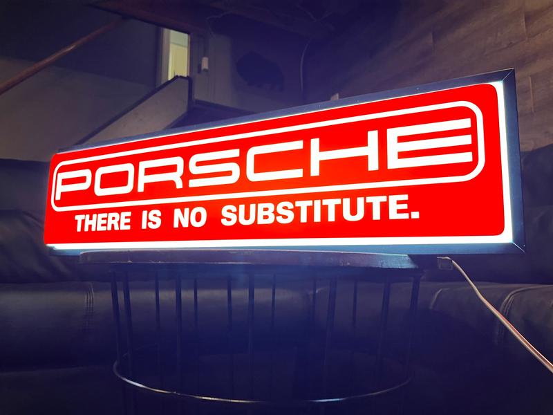 Porsche Club of America - The Mart - 1980s Porsche Dealership Sign 'There Is No Substitute' Marketing Campaign