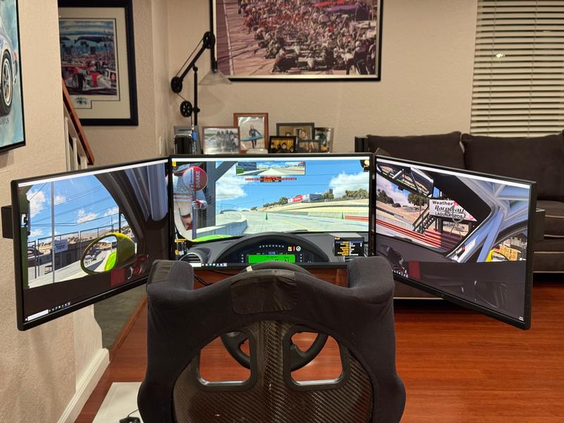 Porsche Club of America - The Mart - 3-Monitor iRacing Sim Rig