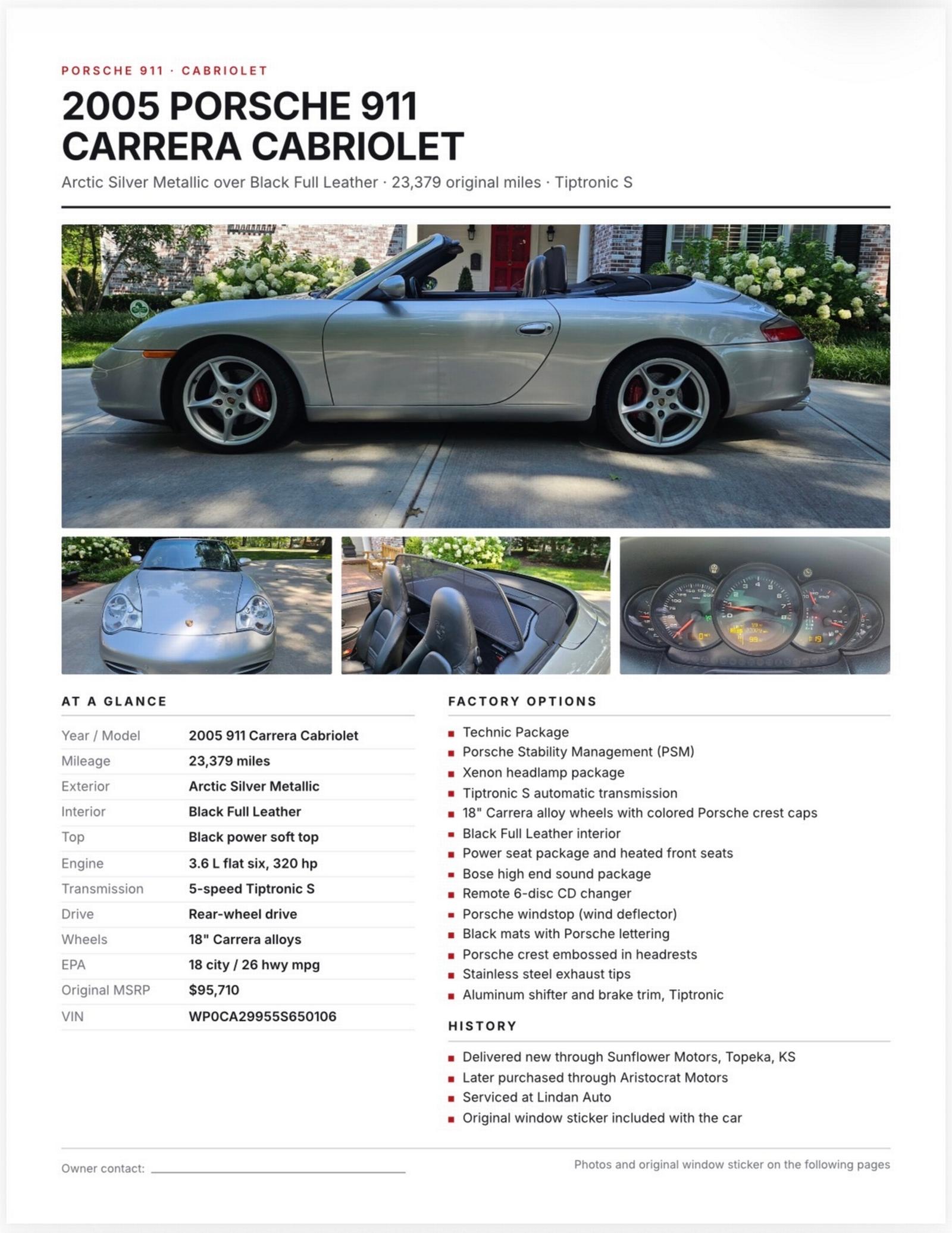 Porsche Club of America - The Mart - Wanted: For Sale